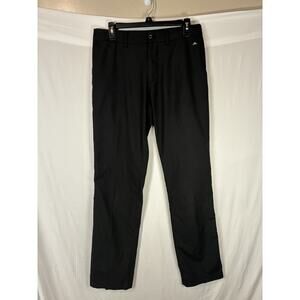 J Lindeberg Pants Mens 30x34 Black Elliot Stretch Golf Chino Country Club Read*